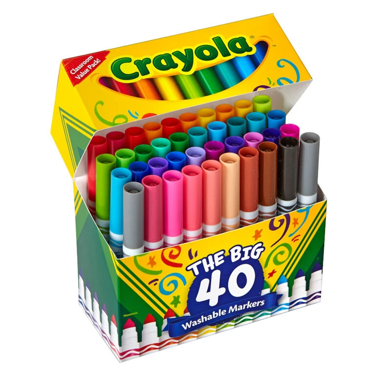 Crayola Washable Markers, 40-Count - Image 2