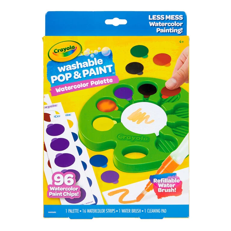 Crayola® Pop & Paint Washable Watercolor Palette