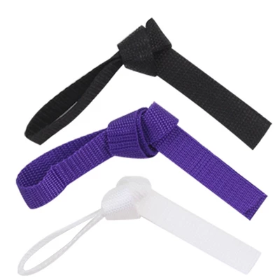 Sophia’s Karate Uniform With White, Purple, & Black Belts For 18” Dolls, White - Image 3