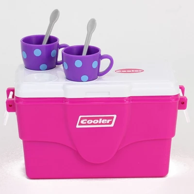 Sophia’s Cooler, Mugs And Grocery Food Set For 18'' Dolls, Hot Pink - Image 2