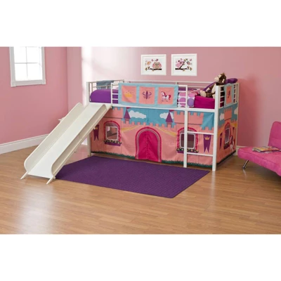 DHP Princess Castle Curtain Set For Loft Bed Pink - Dorel Home Products - Image 5