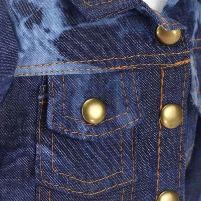 Sophia’s Acid Wash Style Jean Jacket For 18" Dolls, Blue - Image 2