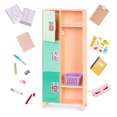 Our Generation Classroom Cool School Locker Accessory Set For 18" Dolls - Image 6
