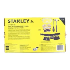 Red Tool Box Stanley Jr Tool Bag With 5 Piece Set | Screwdrivers | Hammer | Measure | Goggles