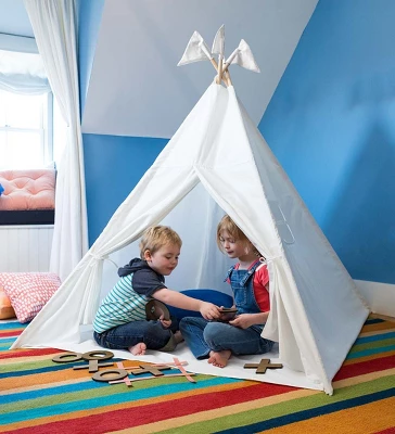 HearthSong - 4' Light-Up Fabric Play Tent With Sewn-in Floor - Image 5