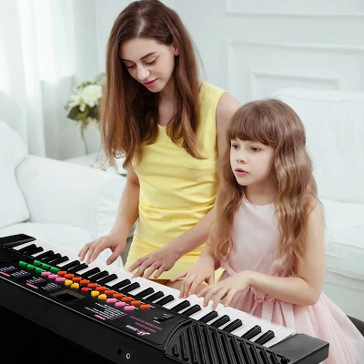 Costway 54 Keys Music Electronic Keyboard Kid Electric Piano Organ W/Mic & Adapter - Image 2