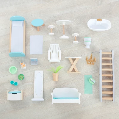 Kidkraft Matilda Wooden Dollhouse With 23 Accessories - Image 2