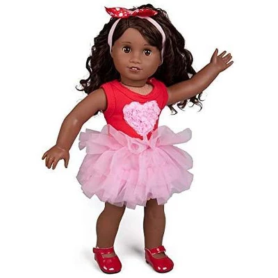 Dress Along Dolly Pink Heart Outfit For American Girl Doll - Image 2