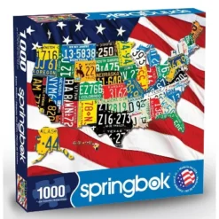 Springbok State Plates Puzzle 1000pc