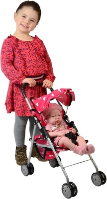 The New York Doll Collection Baby Doll Stroller - My First Toy Stroller For Kids - Image 5