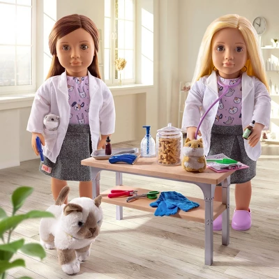 Our Generation Ready, Vet, Check Pet Care Accessory Set For 18" Dolls