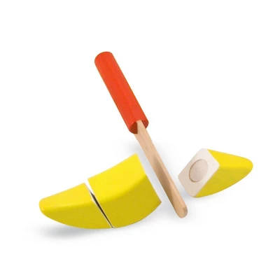 Melissa & Doug Cutting Fruit Set - Wooden Play Food Kitchen Accessory - Image 3