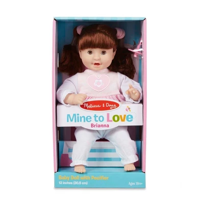 Melissa & Doug Standard Mine To Love Brianna 12" Soft Body Baby Doll - Image 2