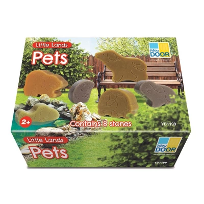 Yellow Door Little Lands – Pets, Set Of 8 Stone Figures