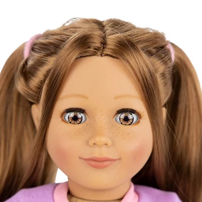 Playtime By Eimmie 18 Inch Doll With Clothing And Backpack Case Allie - Image 6