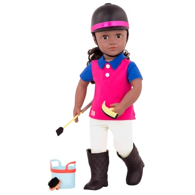 Our Generation Rashida With Book & Outfit 18" Posable Horseback Riding Doll - Image 3