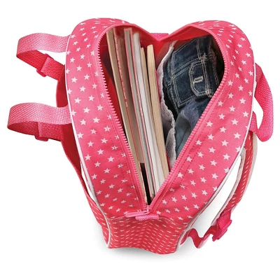 Badger Basket Doll Travel Backpack With Plush Friend Compartment - Star Pattern - Image 5