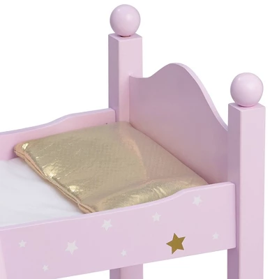 Olivia's Little World - Twinkle Stars Princess 18" Doll Double Bunk Bed - Image 6