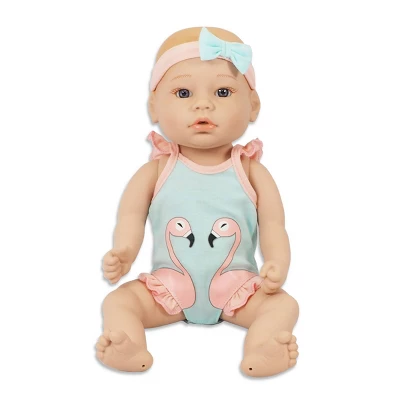 Madame Alexander 14" Small Wonders Sweet & Happy Baby Bath Set - Image 2