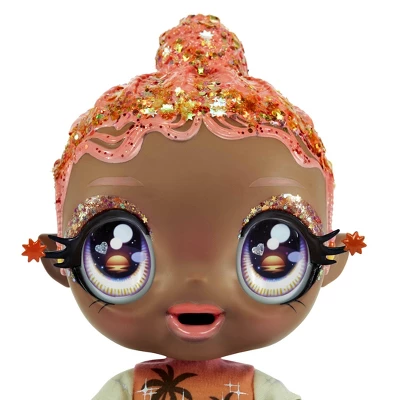 Glitter Babyz Solana Sunburst With 3 Magical Color Changes Baby Doll - Coral Pink Hair - Image 4