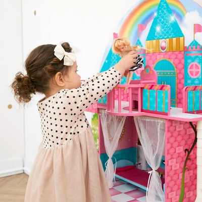 Olivia's Little World By Teamson Kids Furnished Castle Dollhouse For 12" Dolls - Image 5