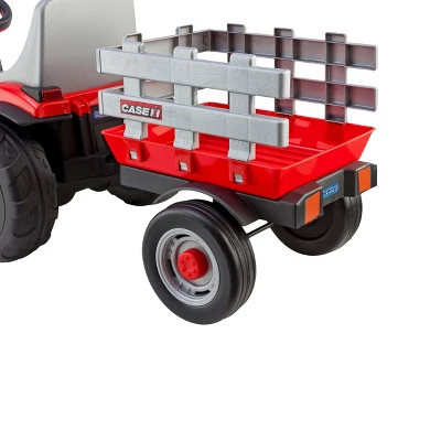 Peg Perego 6V Case Lil Tractor With Trailer Powered Ride-On - Red - Image 3