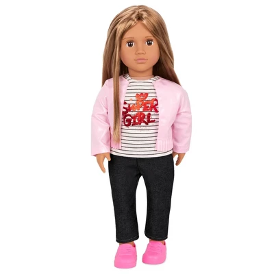 Our Generation Elena 18" Fashion Doll With Jacket & Super Girl Top - Image 2