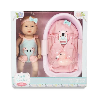 Madame Alexander 14" Small Wonders Sweet & Happy Baby Bath Set - Image 4