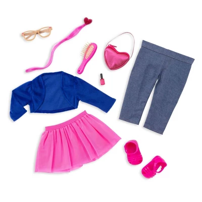 Our Generation Fashion Starter Kit In Gift Box Amora With Mix & Match Outfits & Accessories 18" Fashion Doll - Image 11