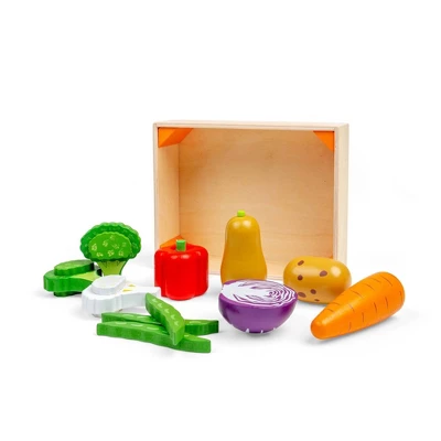 Bigjigs Toys Veg Crate Wooden Role Play Toy - Image 2