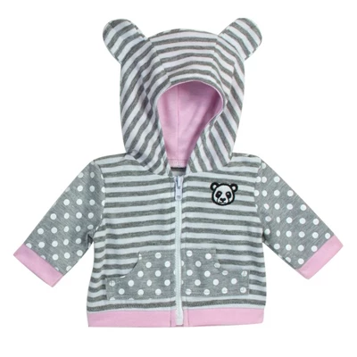 Sophia's - 15" Doll - Panda Bear Hooded Sweatshirt, Tunic & Polka Dot Leggings - Light Pink - Image 5