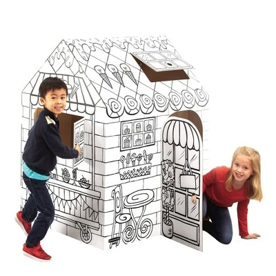 Bankers Box At Play Treats N' Eats Cardboard Playhouse - Fellowes - Image 2