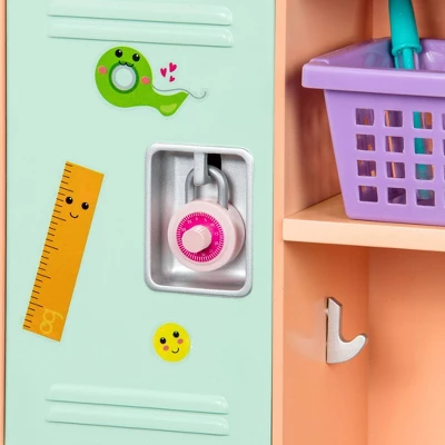 Our Generation Classroom Cool School Locker Accessory Set For 18" Dolls - Image 3