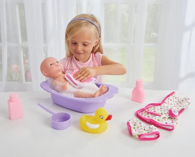 Kidoozie Bathtime Baby, 12-Inch Doll, Bath Tub And Accessories For Kids, Pretend Play, Ages 3 And Up - Image 2