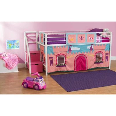 DHP Princess Castle Curtain Set For Loft Bed Pink - Dorel Home Products - Image 4