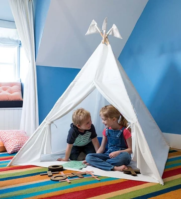 HearthSong - 4' Light-Up Fabric Play Tent With Sewn-in Floor - Image 4