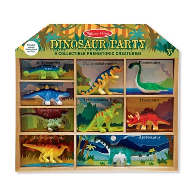 Melissa & Doug Dinosaur Party Play Set - 9 Collectible Miniature Dinosaurs In A Case - Image 5