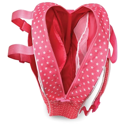 Badger Basket Doll Travel Backpack With Plush Friend Compartment - Star Pattern - Image 4