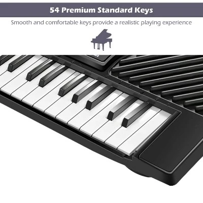Costway 54 Keys Music Electronic Keyboard Kid Electric Piano Organ W/Mic & Adapter - Image 5