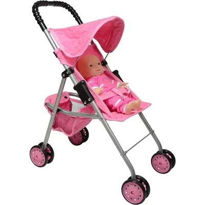 The New York Doll Collection Baby Doll Stroller - My First Toy Stroller For Kids - Image 6