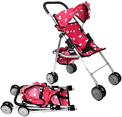 The New York Doll Collection Baby Doll Stroller - My First Toy Stroller For Kids - Image 2
