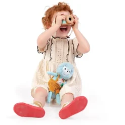 Manhattan Toy Natural Historian Wooden Camera Pretend Time Play With Clear, Green And Kaleidoscope Lenses