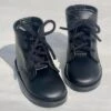 A Girl For All Time: Black Lace Up Boots For 16 Inch British Dolls