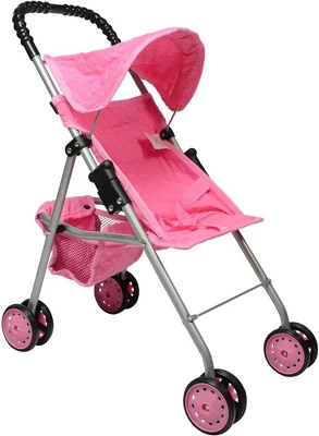 The New York Doll Collection Baby Doll Stroller - My First Toy Stroller For Kids - Image 8
