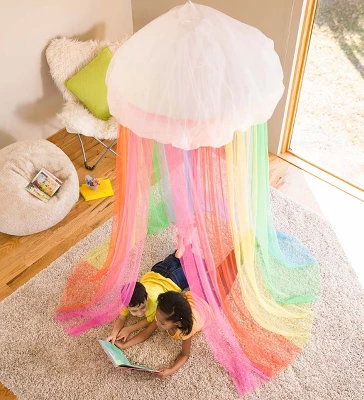 HearthSong - Rainbow Hideaway Canopy With LED Lights - Image 2