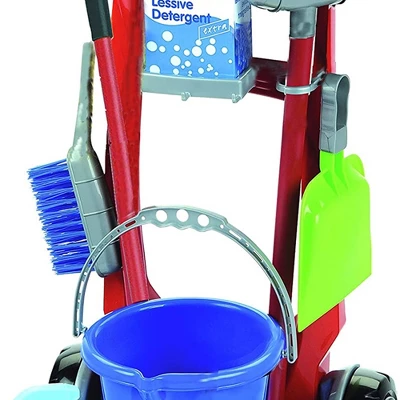 Theo Klein Realistic Creative Imaginative Play Premium Cleaning Trolley Toys With Multiple Accessories And Extra Tools For Kids Ages 3 And Up - Image 2