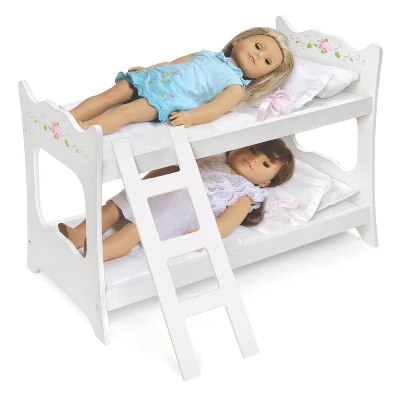 Badger Basket White Rose 18" Doll Bunk Bed - Image 4