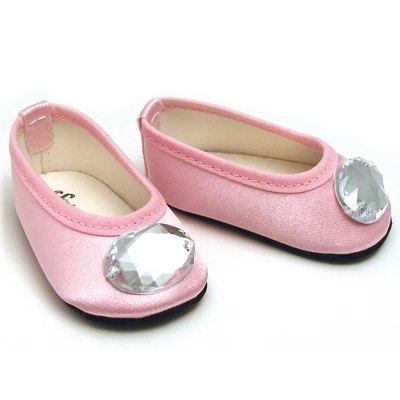 Sophia’s Dress, Leggings And Shoes For 18" Dolls, Gray/Pink - Image 3