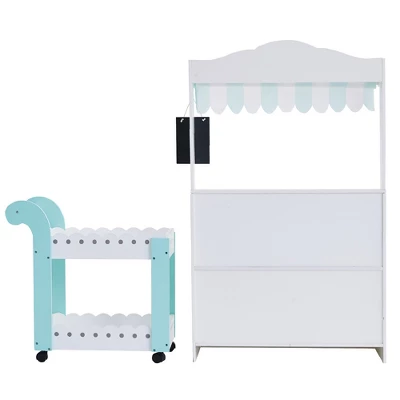 Teamson Kids My Dream Bakery Shop Dessert Stand White / Mint TD-13003A - Image 11