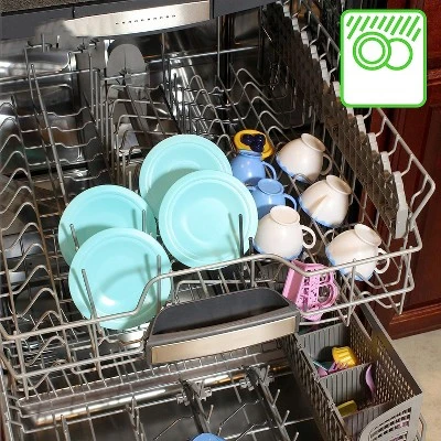 Kidzlane Plastic Play Tea Set For Little Girls - 34 Pieces - Image 3